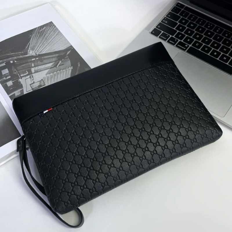 Leather Wallet Men - Designer zakelijke tas lederen heren clutch
