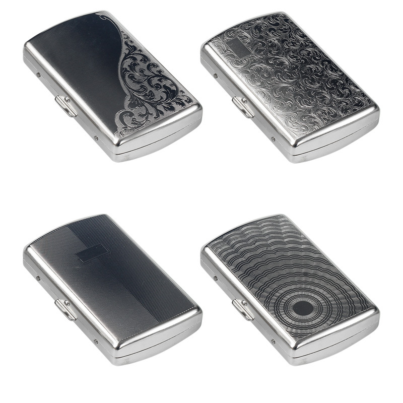 Premium Cigar Case - Metal sigarettenkistje, houder, opbergdoos voor 12