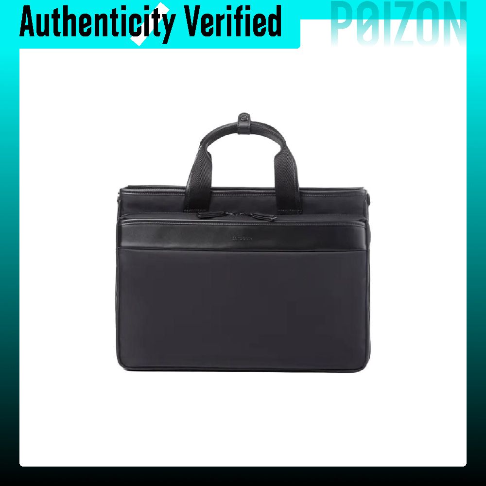 Leather Briefcase - SAMSONITE Heren Aktetas van Stof en