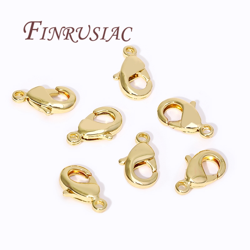 Gold Plated Jewelry - 18K vergulde kreeftgespen voor armbanden, veergespen
