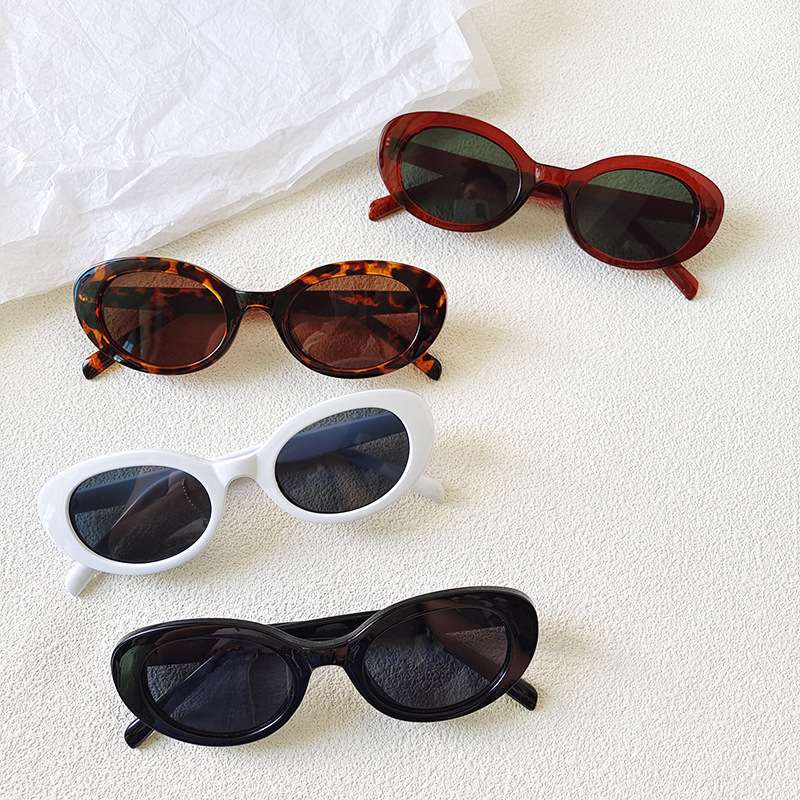 Designer Sunglasses - Vintage kleine ovale zonnebrillen voor dames,