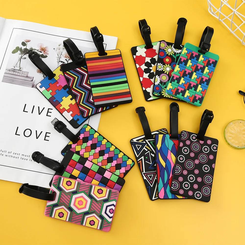 Travel Luggage Set - 1 STKS Geometrische Bagagelabels Koffer ID