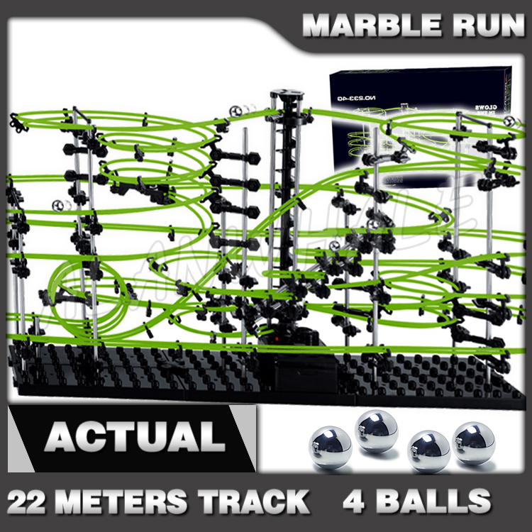 Marble Coaster Set - 2200 cm Rail Niveau 4 Marmer