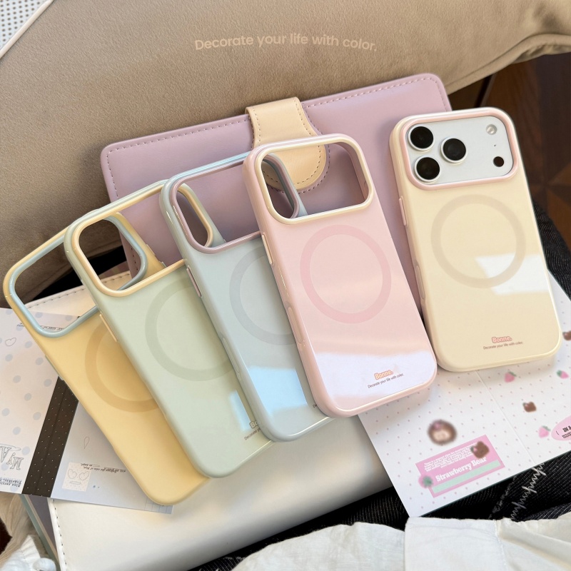 Premium Cigar Case - Schattige contrastkleurige magnetische telefoonhoesje voor iPhone