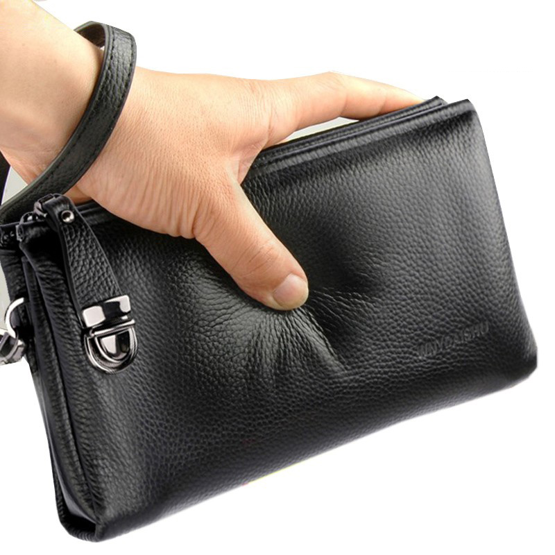Leather Wallet Men - 2025 Handtas Mannen Echte Koeienhuid Koreaanse