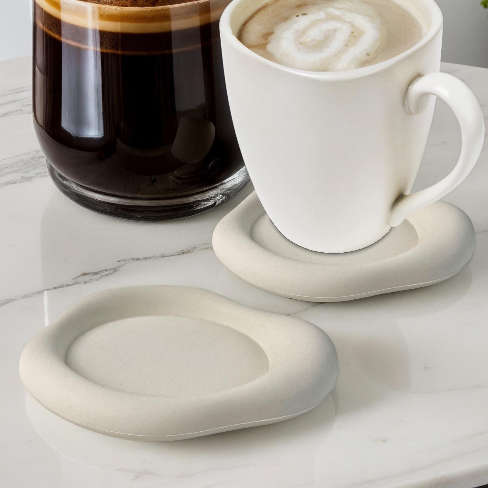 Marble Coaster Set - Siliconen antislip wolkvorm onderzetters keuken opslag