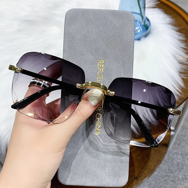 Designer Sunglasses - 1/3 STUKS Nieuwe Randsloze Dameszonnebril Mode