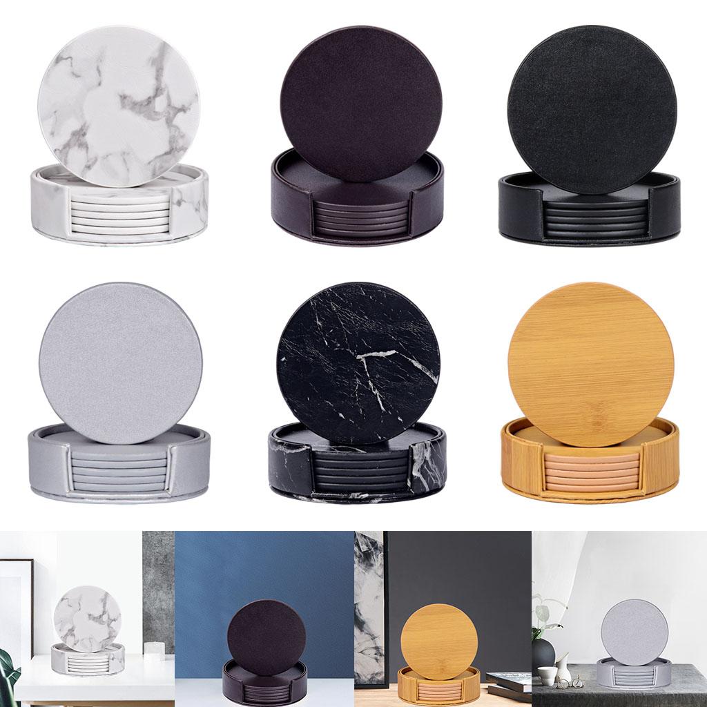 Ronde marmeren onderzetters me - Marble Coaster Set recensie en prijs