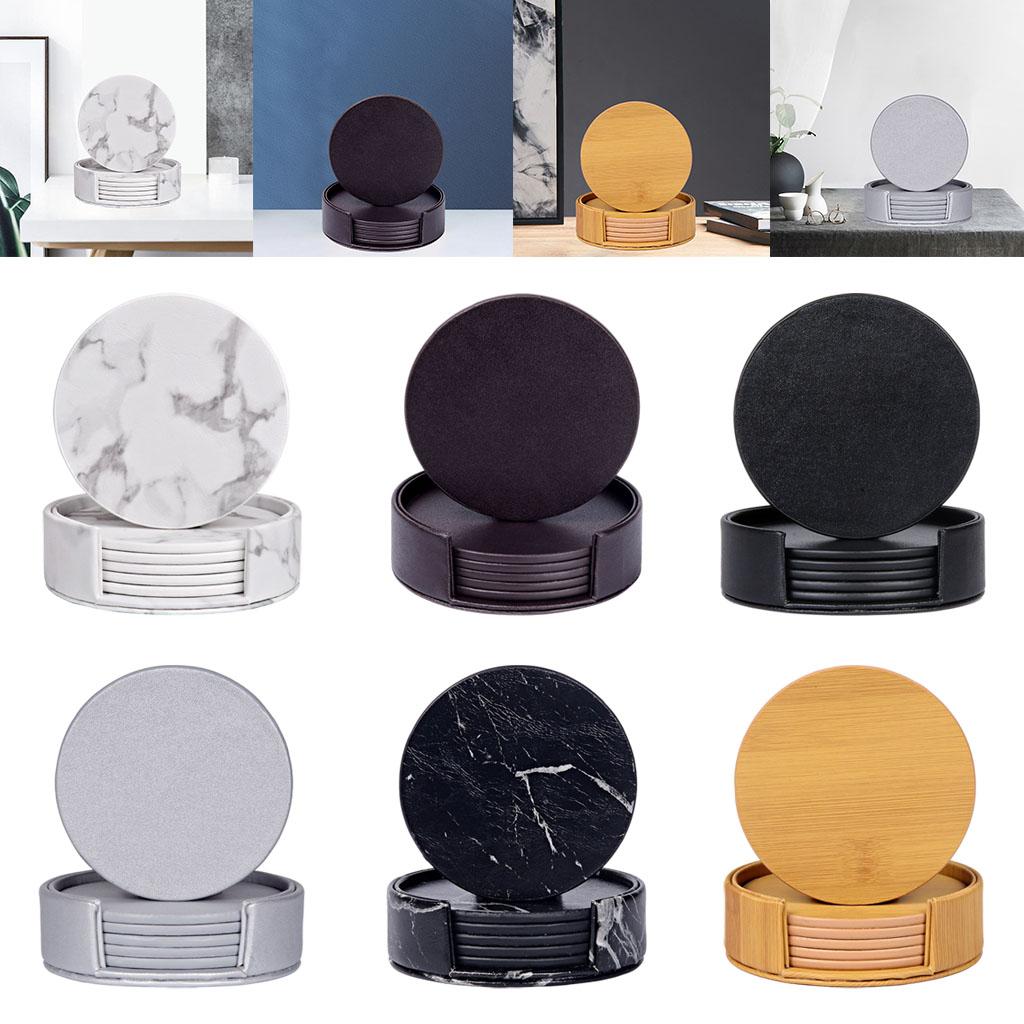 Ronde marmeren onderzetters me - Marble Coaster Set recensie en prijs