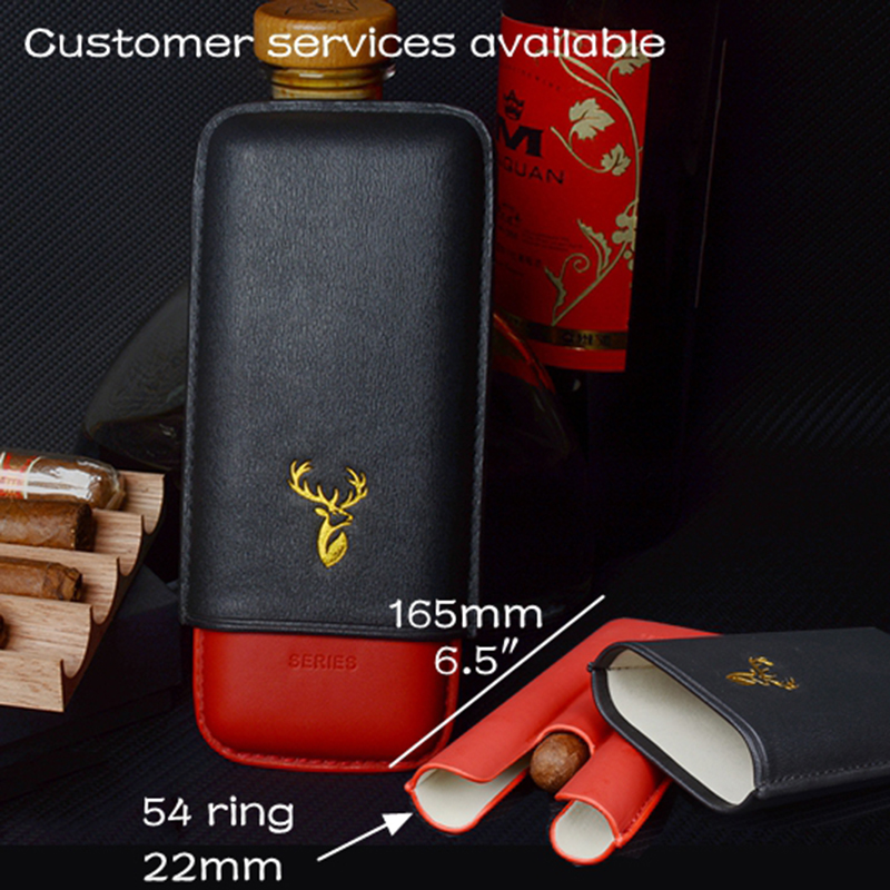 54 Ring Lederen Sigaar Case Zw - Premium Cigar Case recensie en prijs