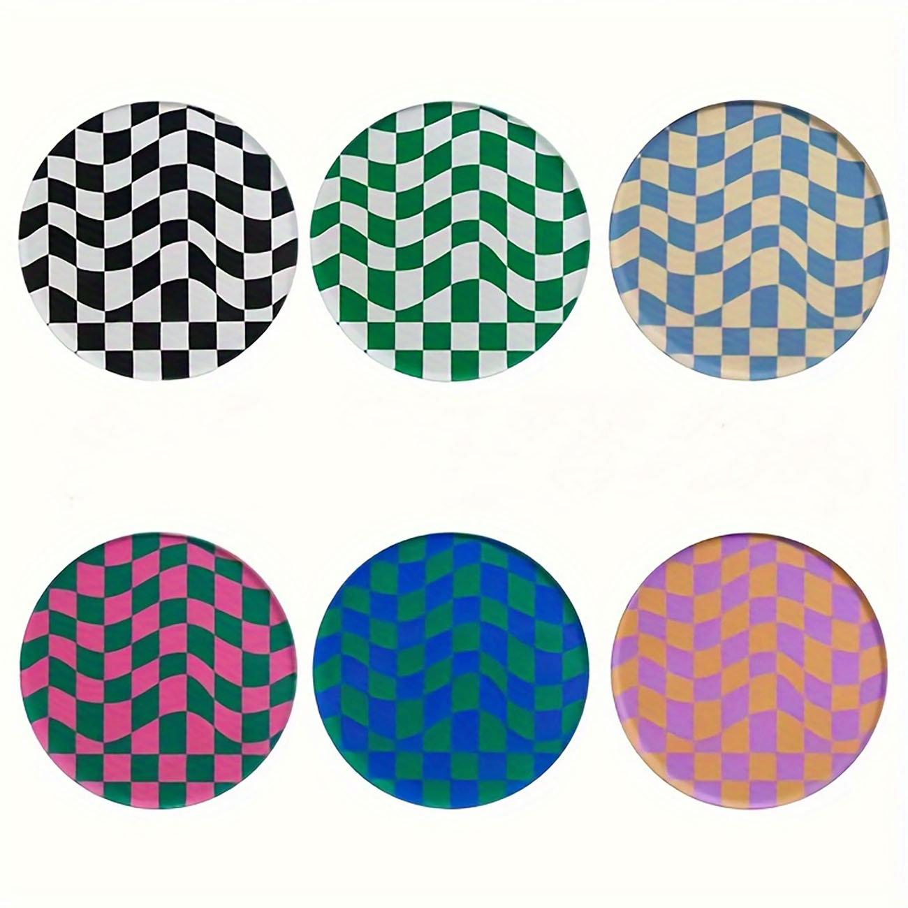 6 stuks - Houten onderzetters, - Marble Coaster Set recensie en prijs