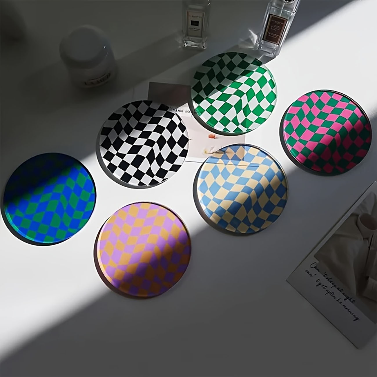 6 stuks - Houten onderzetters, - Marble Coaster Set recensie en prijs