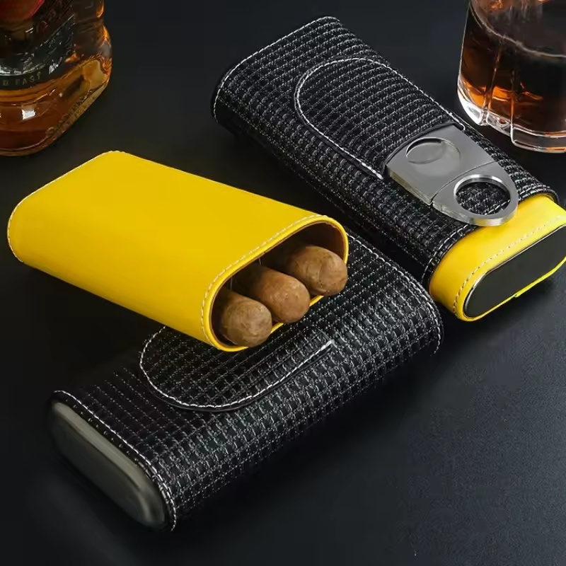 Draagbare lederen sigaren humi - Premium Cigar Case recensie en prijs