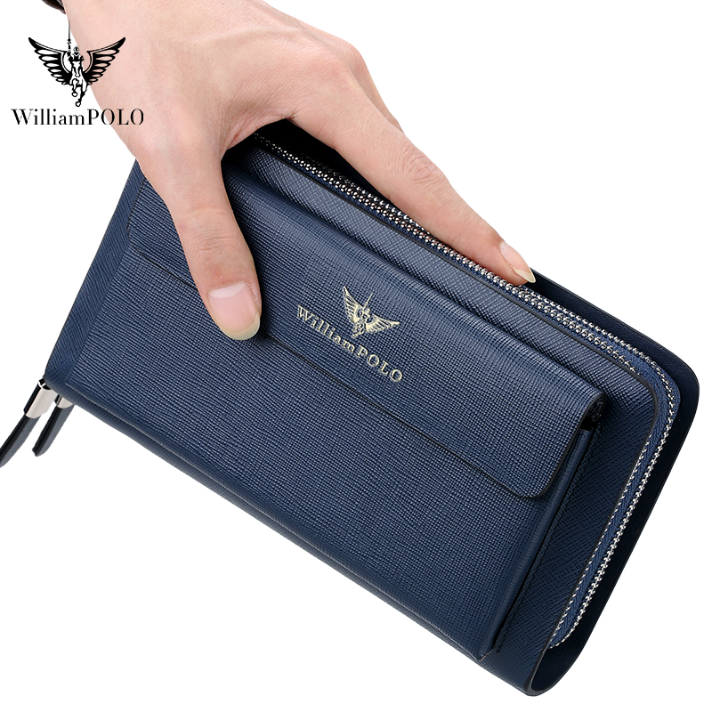 WILLIAMPOLO Luxe lederen clutc - Leather Wallet Men recensie en prijs