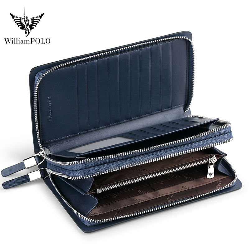 WILLIAMPOLO Luxe lederen clutc - Leather Wallet Men recensie en prijs