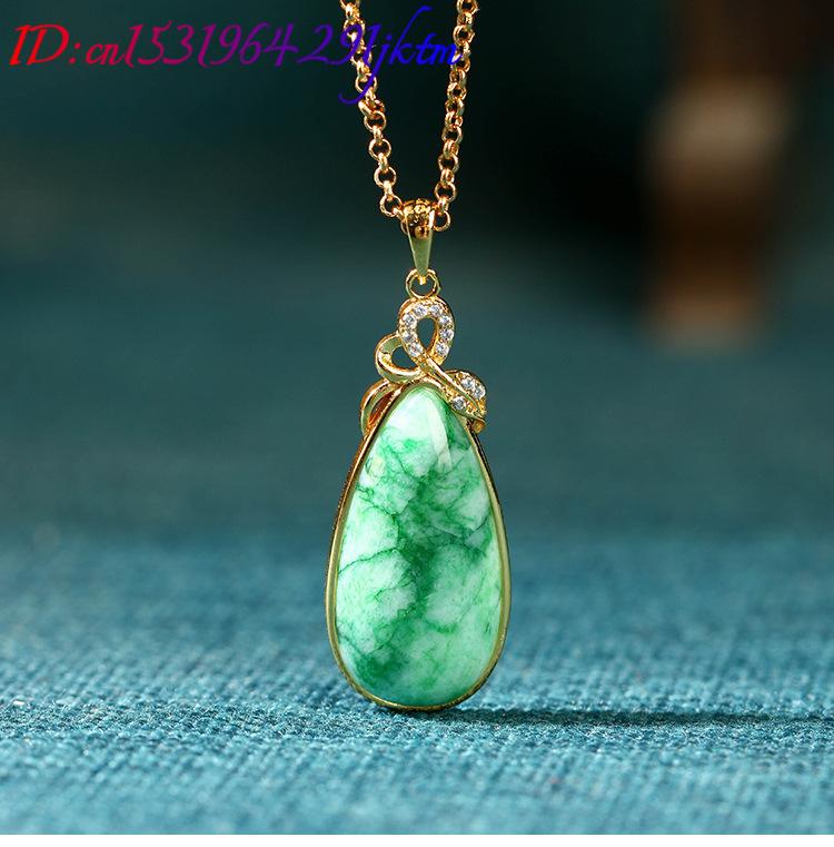 Natuurlijke Jade Waterdruppel  - Gold Plated Jewelry recensie en prijs