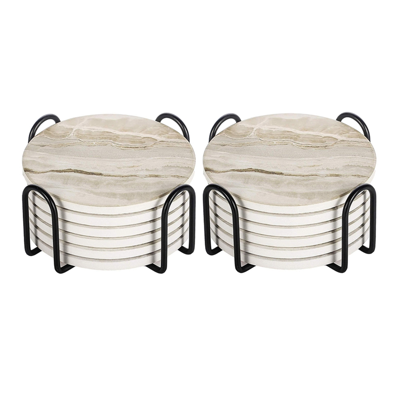 AT05-Absorberende onderzetters - Marble Coaster Set recensie en prijs
