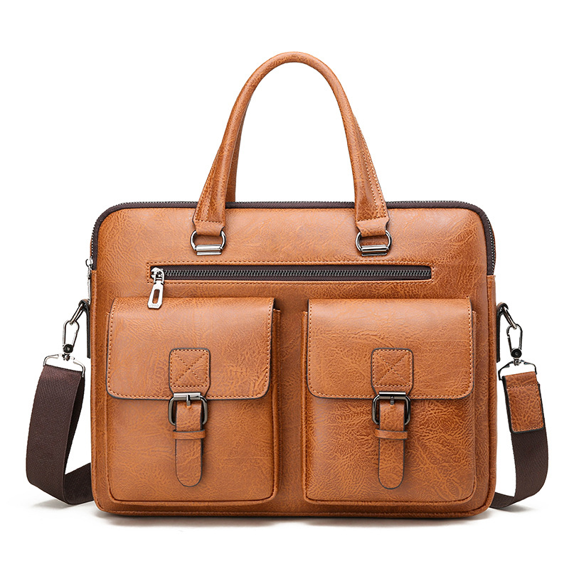 Luxe Merk Man Business Aktetas - Leather Briefcase recensie en prijs