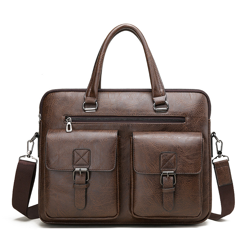 Luxe Merk Man Business Aktetas - Leather Briefcase recensie en prijs