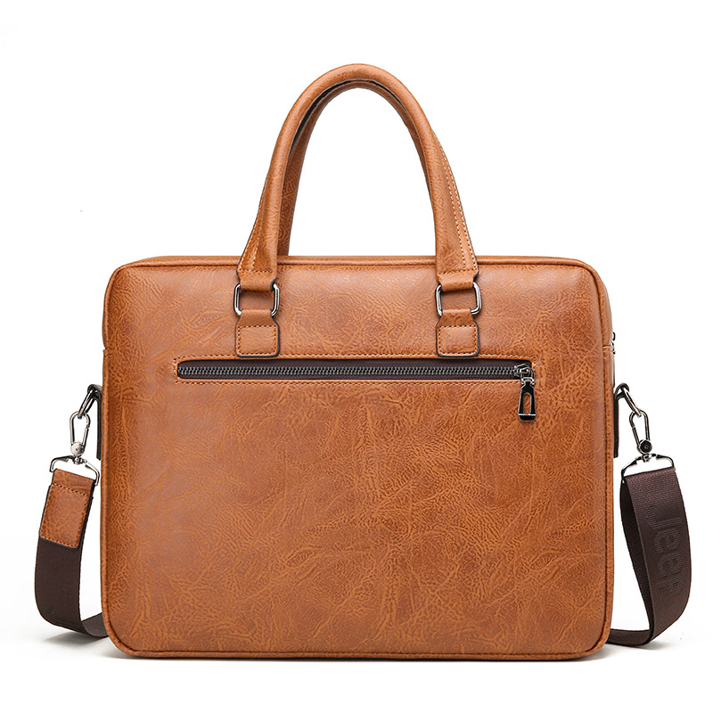 Luxe Merk Man Business Aktetas - Leather Briefcase recensie en prijs