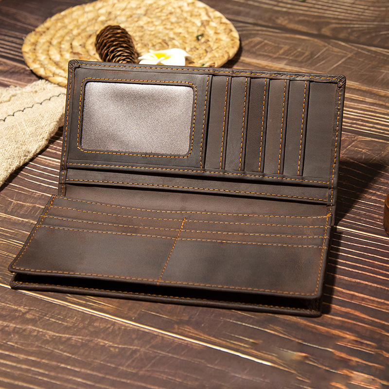 Heren portemonnee van echt lee - Leather Wallet Men recensie en prijs