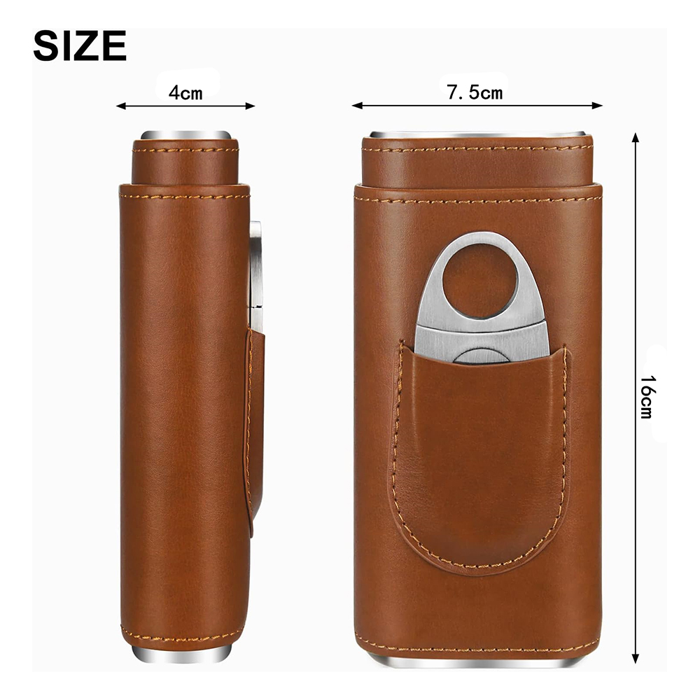 LMETJMA 3-vingerige lederen si - Premium Cigar Case recensie en prijs