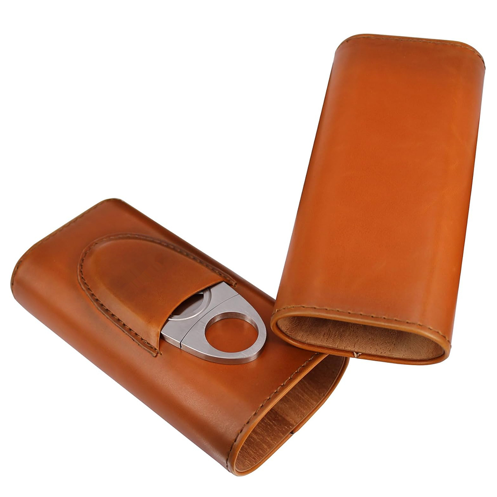 LMETJMA 3-vingerige lederen si - Premium Cigar Case recensie en prijs
