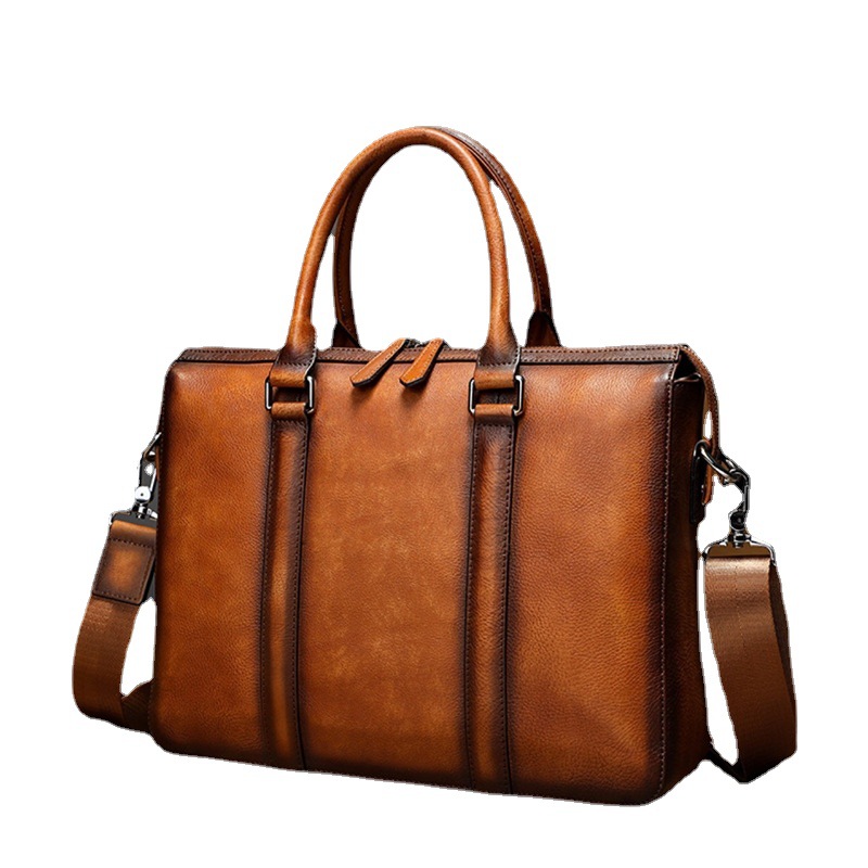 YETTIES Business Aktetas van V - Leather Briefcase recensie en prijs