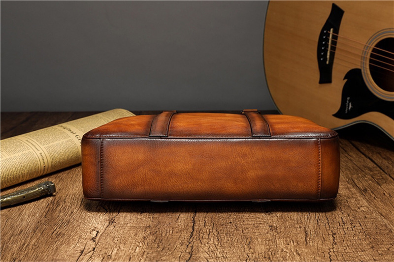 YETTIES Business Aktetas van V - Leather Briefcase recensie en prijs