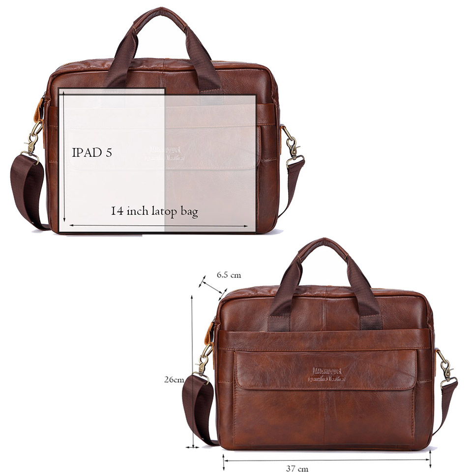 Mannen Echt Lederen Handtassen - Leather Briefcase recensie en prijs