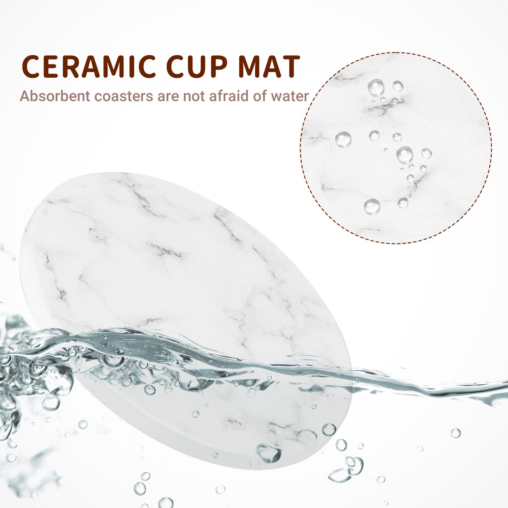 ABAH-absorberende onderzetters - Marble Coaster Set recensie en prijs