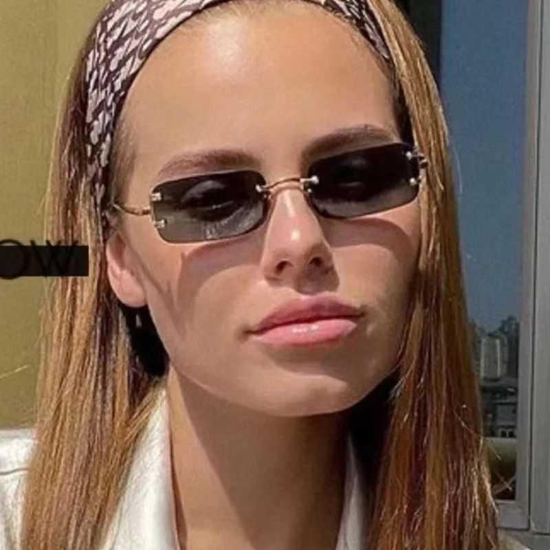 Randloze vierkante zonnebril,  - Designer Sunglasses recensie en prijs