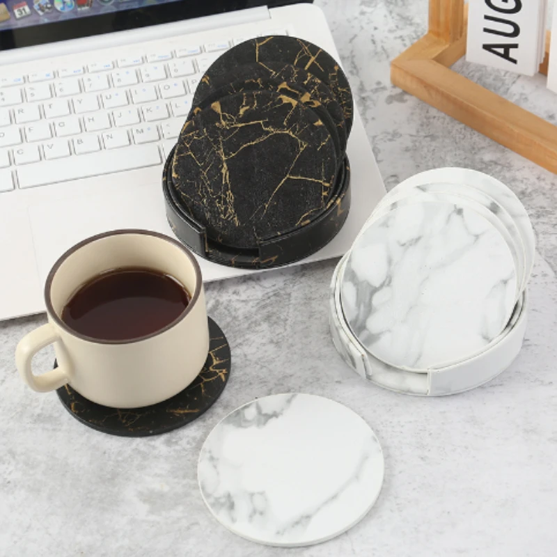 6 stuks marmeren onderzetter k - Marble Coaster Set recensie en prijs