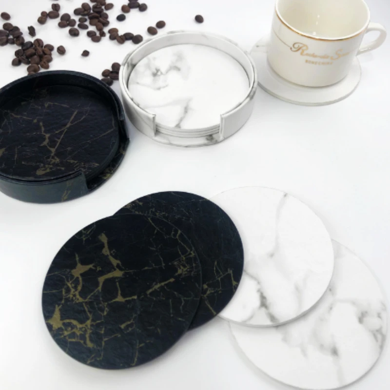 6 stuks marmeren onderzetter k - Marble Coaster Set recensie en prijs