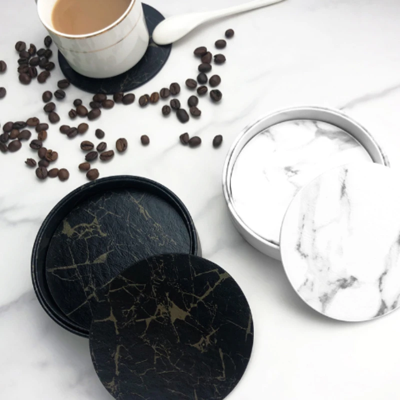 6 stuks marmeren onderzetter k - Marble Coaster Set recensie en prijs