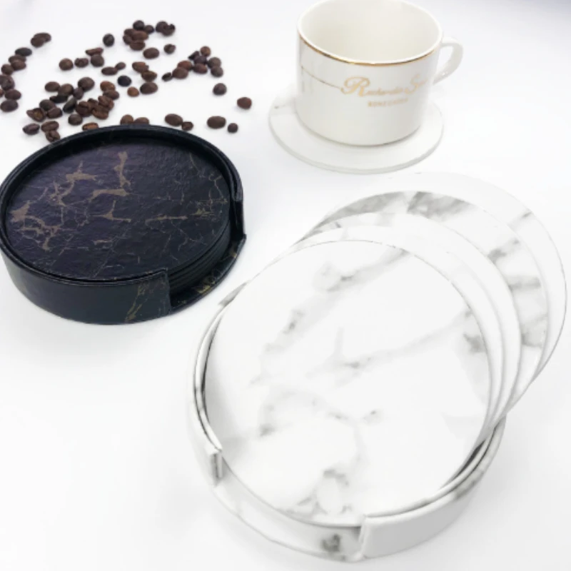 6 stuks marmeren onderzetter k - Marble Coaster Set recensie en prijs