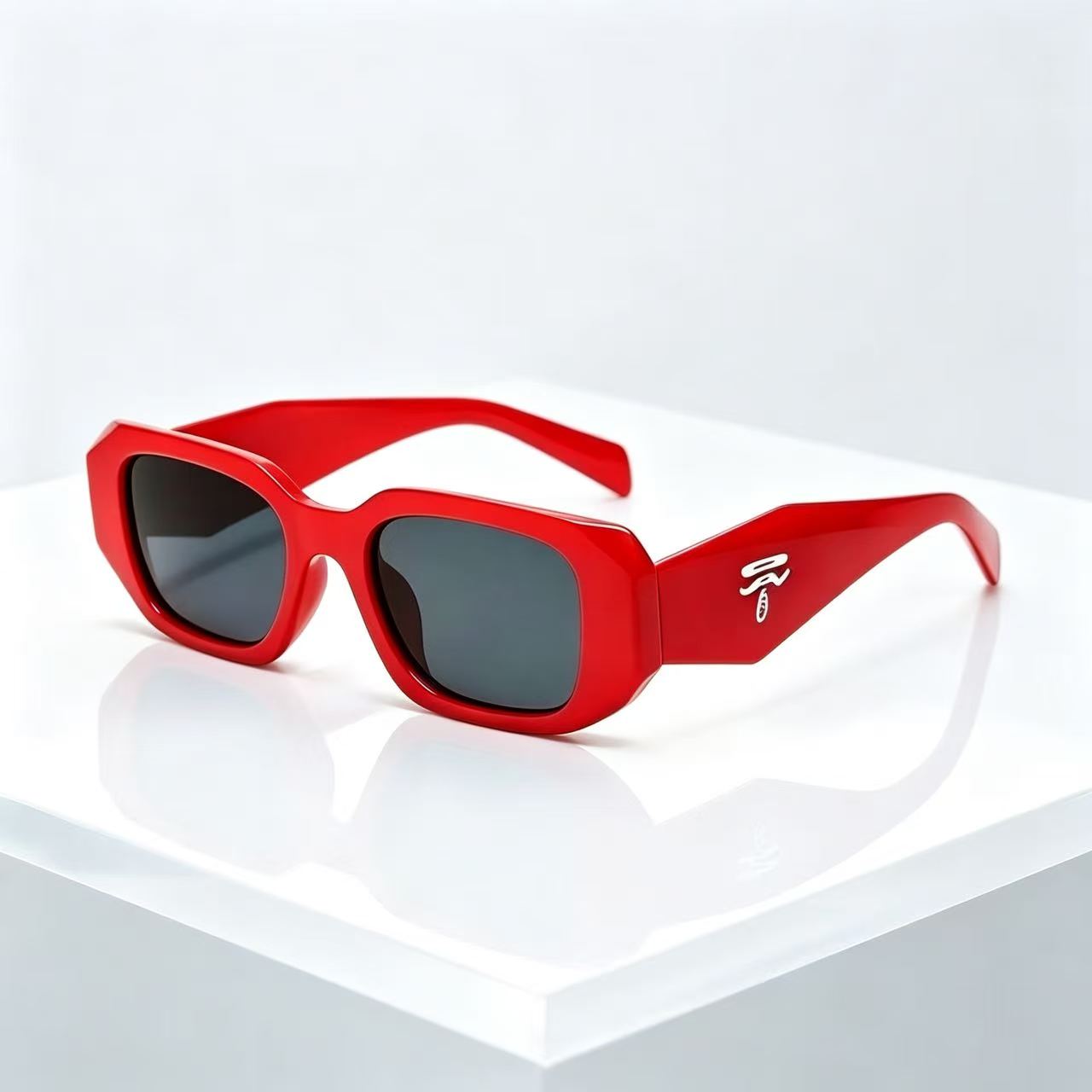 Vintage vierkante unisex zonne - Designer Sunglasses recensie en prijs