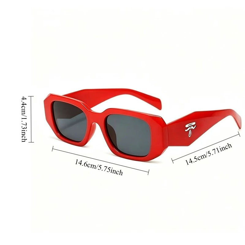 Vintage vierkante unisex zonne - Designer Sunglasses recensie en prijs