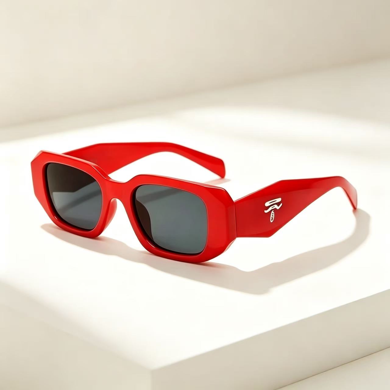 Vintage vierkante unisex zonne - Designer Sunglasses recensie en prijs