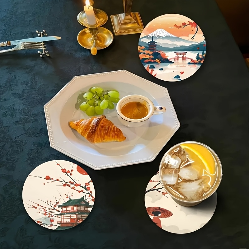 4/6 Stuks Houten Onderzetters  - Marble Coaster Set recensie en prijs
