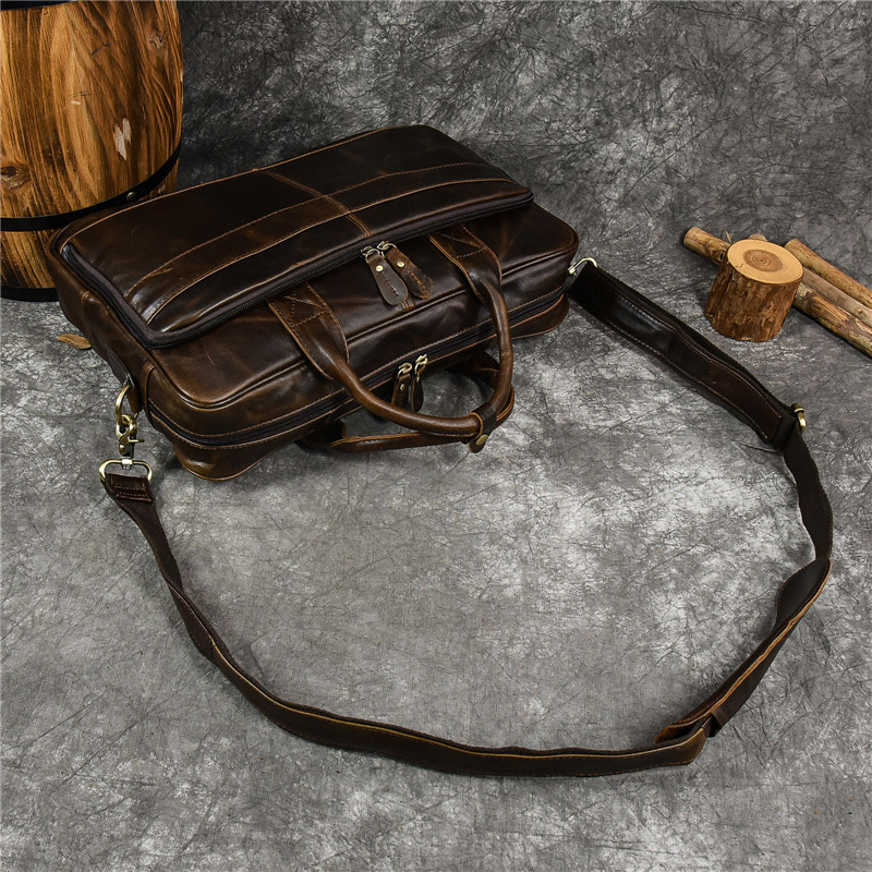 Luxe Lederen Handtas Voor Mann - Leather Briefcase recensie en prijs