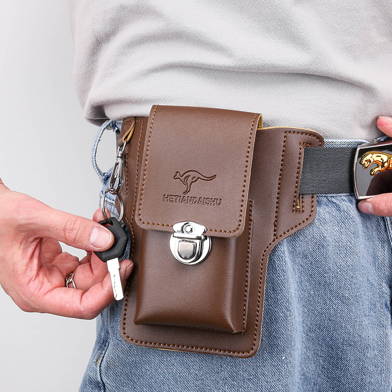 Herenriem Telefoonhoesje met r - Leather Wallet Men recensie en prijs