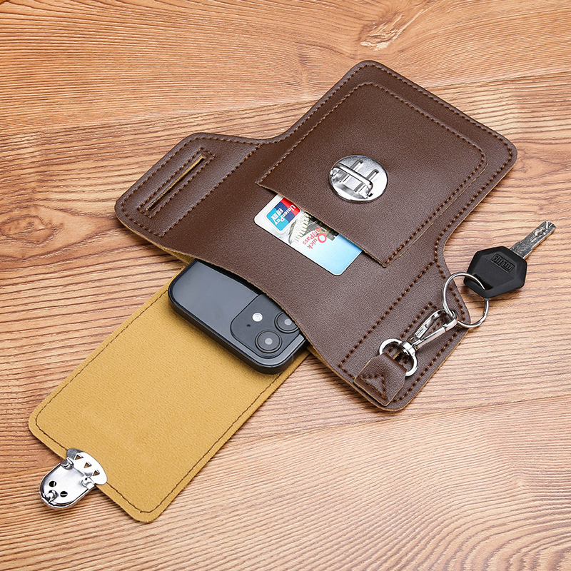 Herenriem Telefoonhoesje met r - Leather Wallet Men recensie en prijs