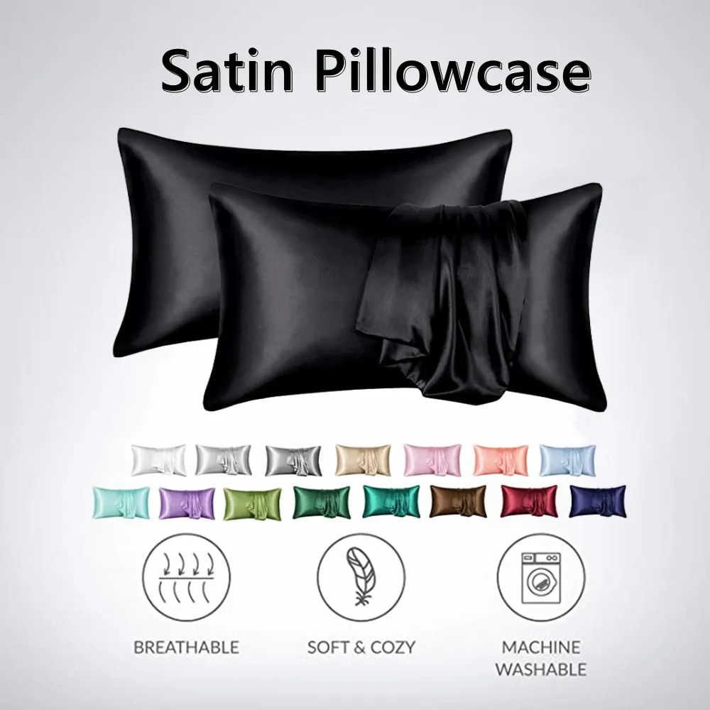 2 stks/partij Effen Zijdeachti - Silk Pillowcase recensie en prijs