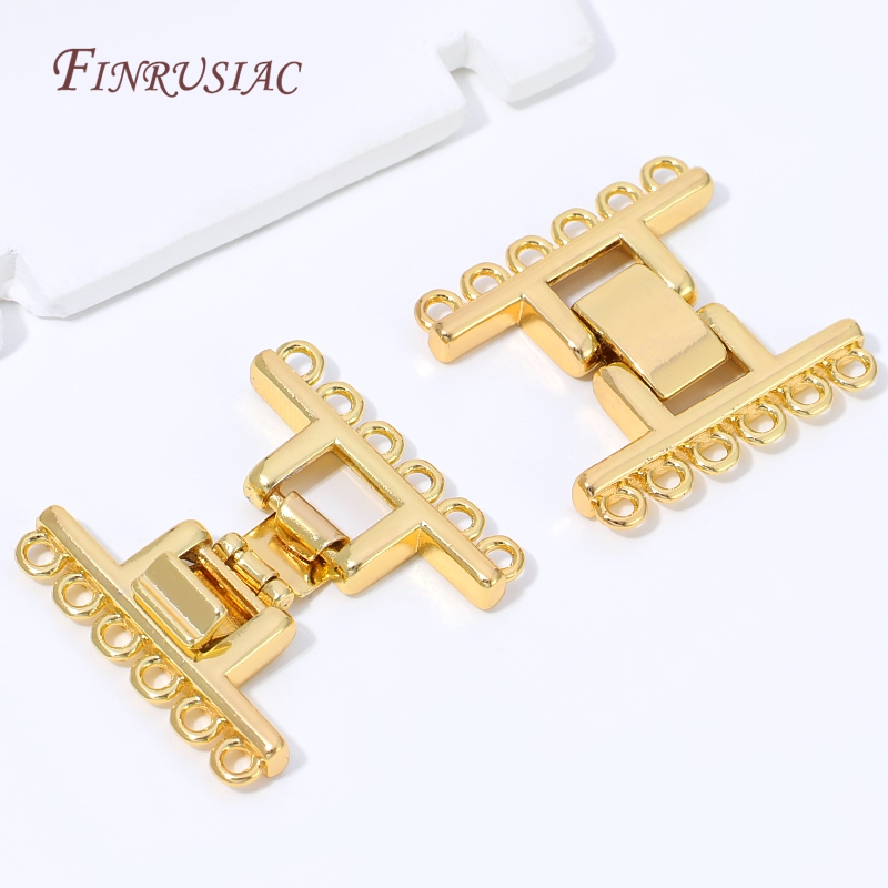 18K vergulde multi-strengs slu - Gold Plated Jewelry recensie en prijs