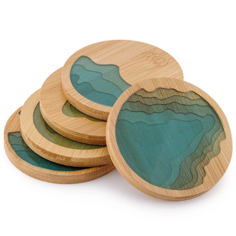 Creatieve Bamboe Hars Creatiev - Marble Coaster Set recensie en prijs