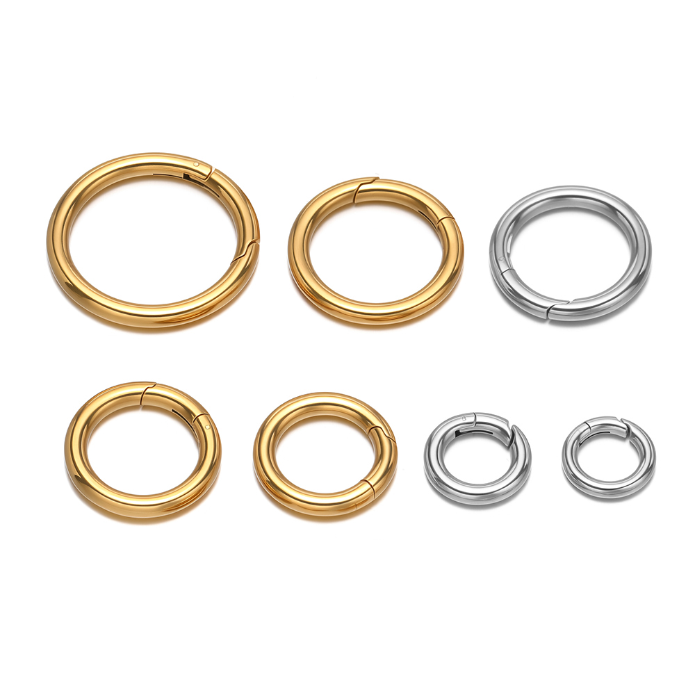 2 stks/partij Ronde Lente Slui - Gold Plated Jewelry recensie en prijs