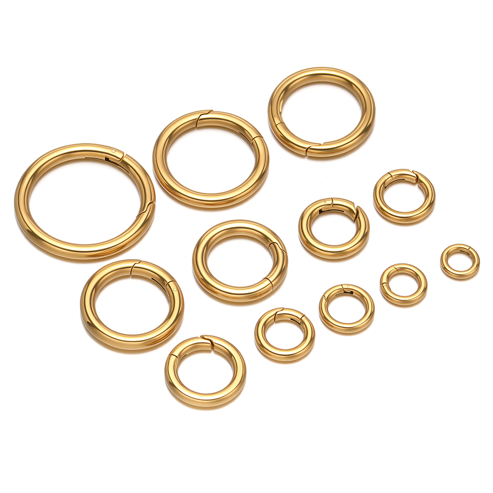 2 stks/partij Ronde Lente Slui - Gold Plated Jewelry recensie en prijs