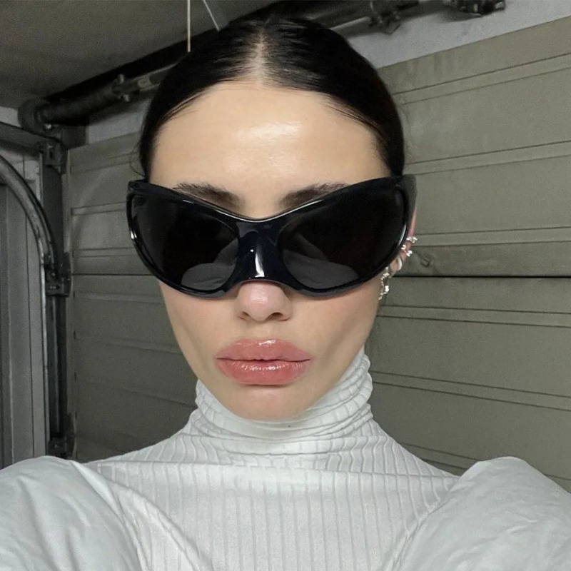Nieuwe Y2K Punk Zonnebril Vrou - Designer Sunglasses recensie en prijs