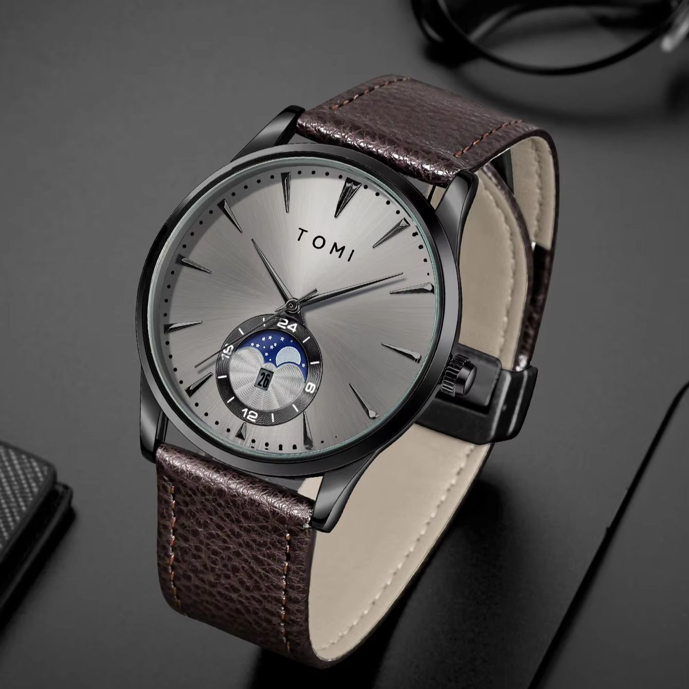 TOMI 2-delige herenhorloge cad - Luxury Gift Set recensie en prijs